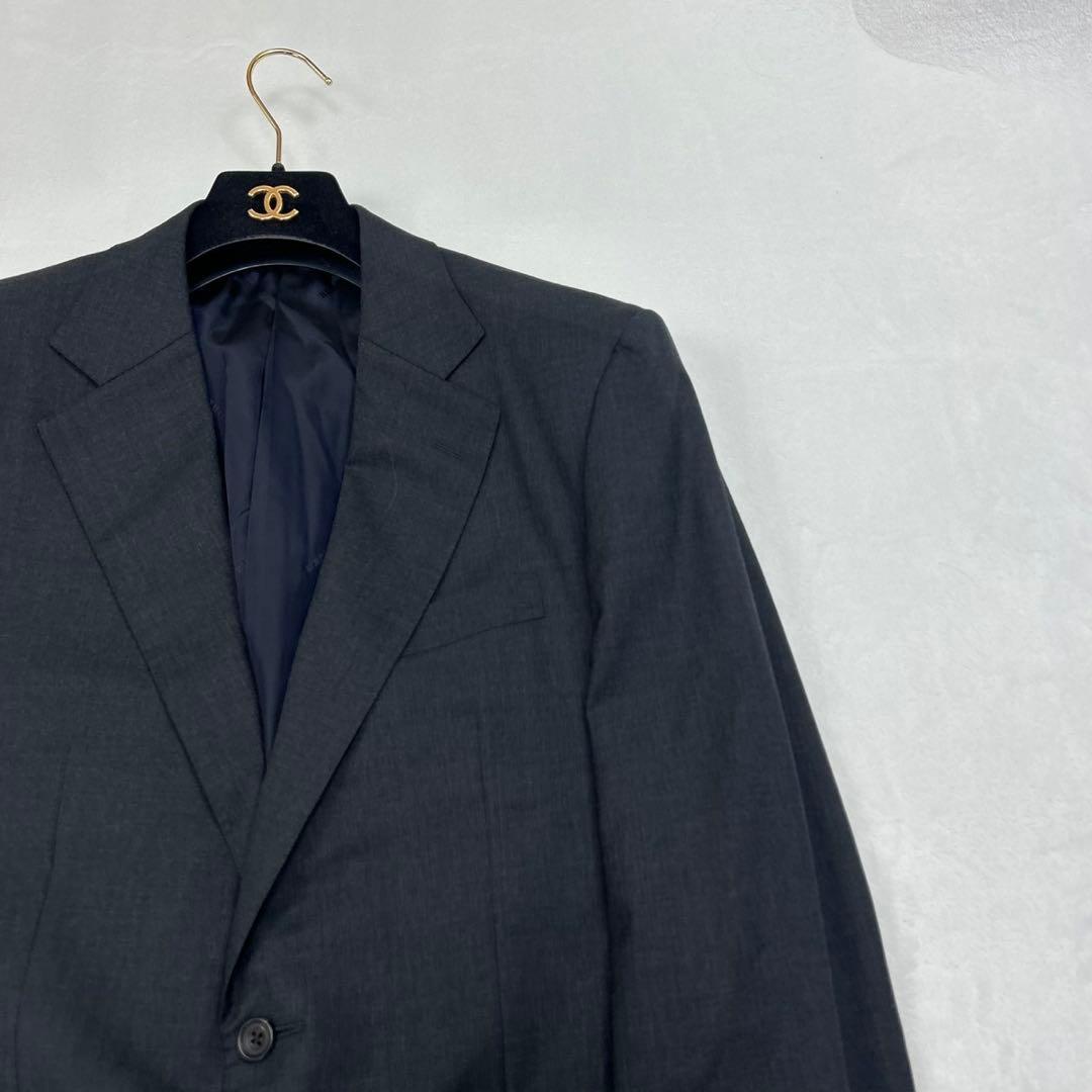 E923 M AB5 バーバリーロンドン シングル 羊毛 スーツ メンズ