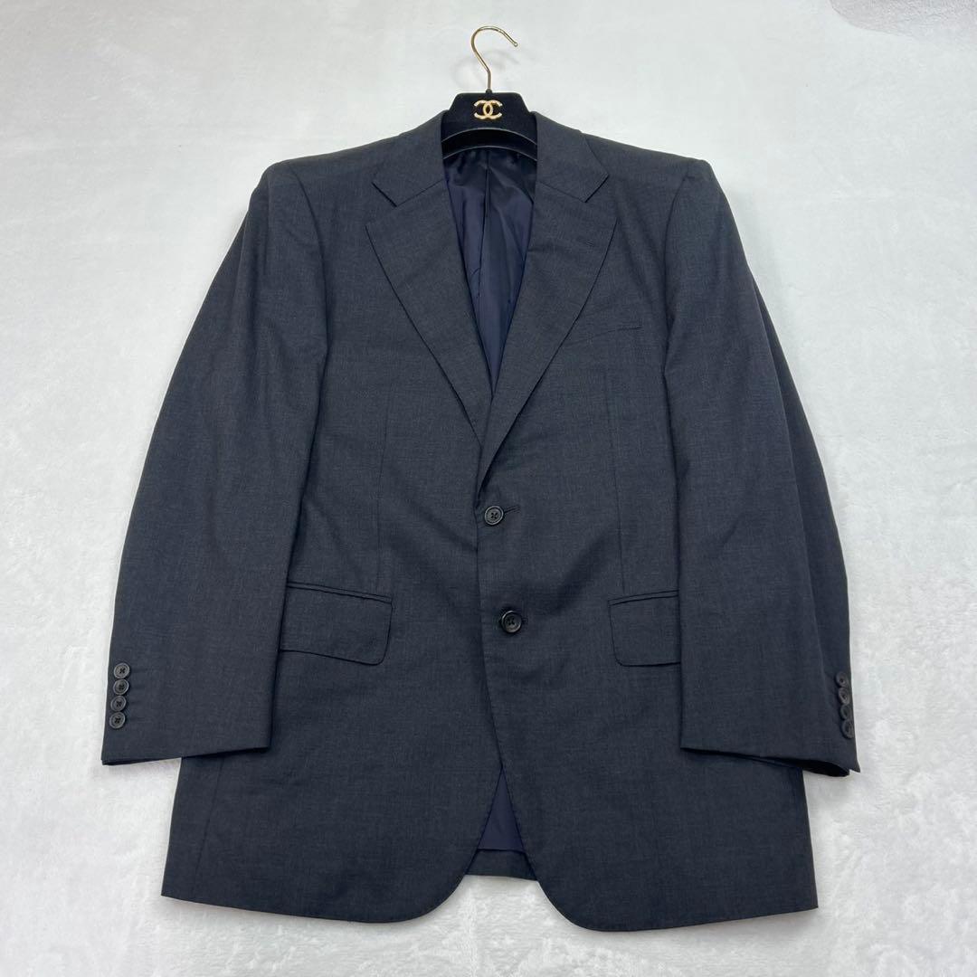 E923 M AB5 バーバリーロンドン シングル 羊毛 スーツ メンズ