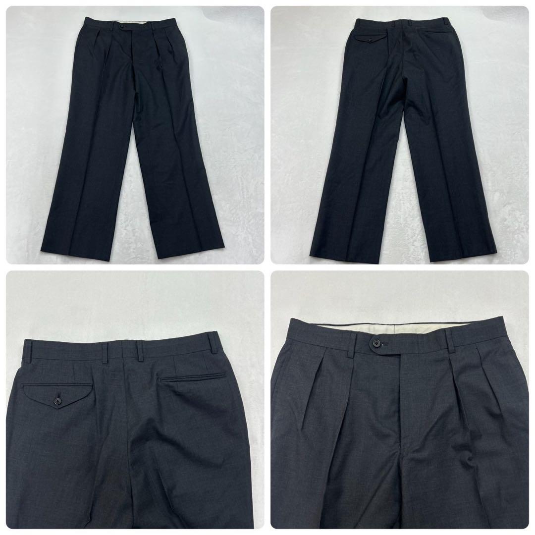 E923 M AB5 バーバリーロンドン シングル 羊毛 スーツ メンズ