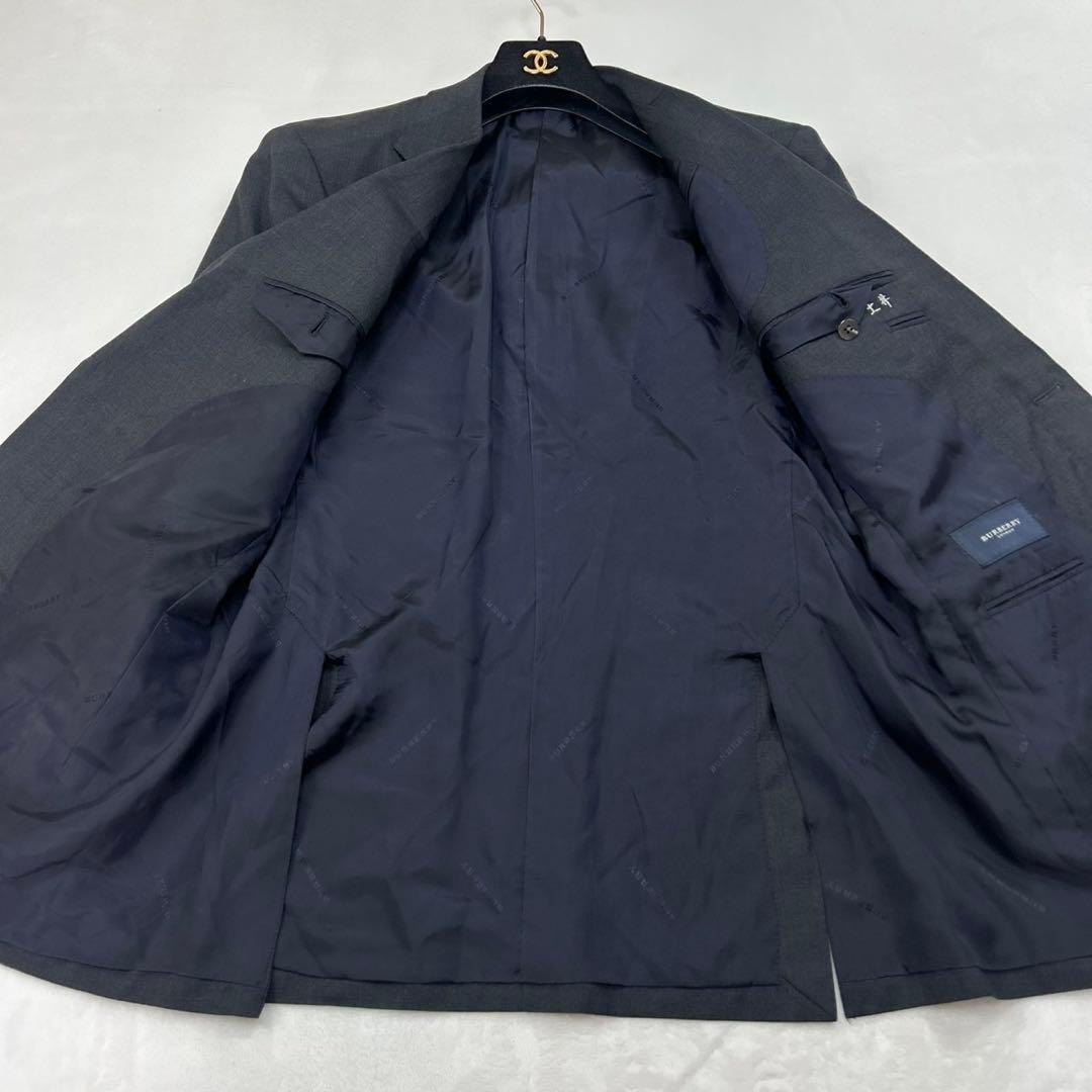 E923 M AB5 バーバリーロンドン シングル 羊毛 スーツ メンズ