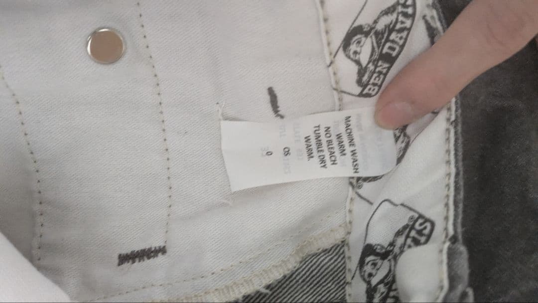 bendavisゴリラカットチャコールデニムw32l30