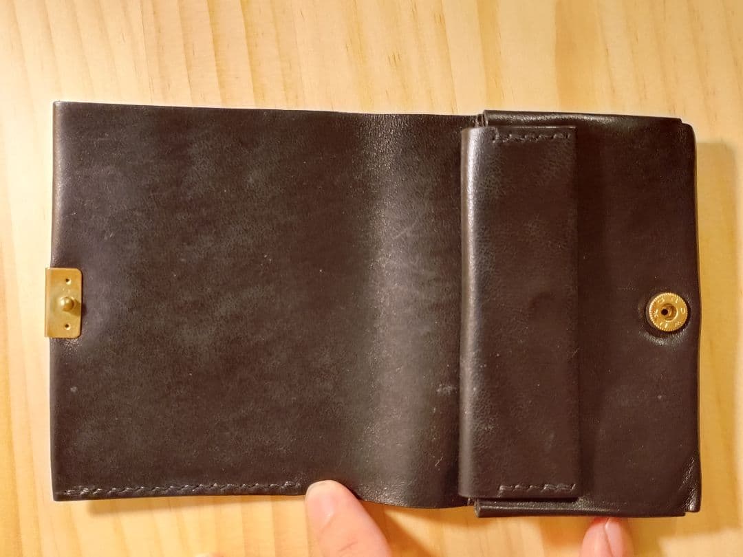 chamoto GUIDIレザー2つ折り財布