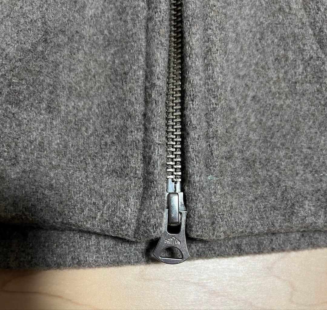 DANTON ダントン　ウールフード付きジャケット ブラウン　42