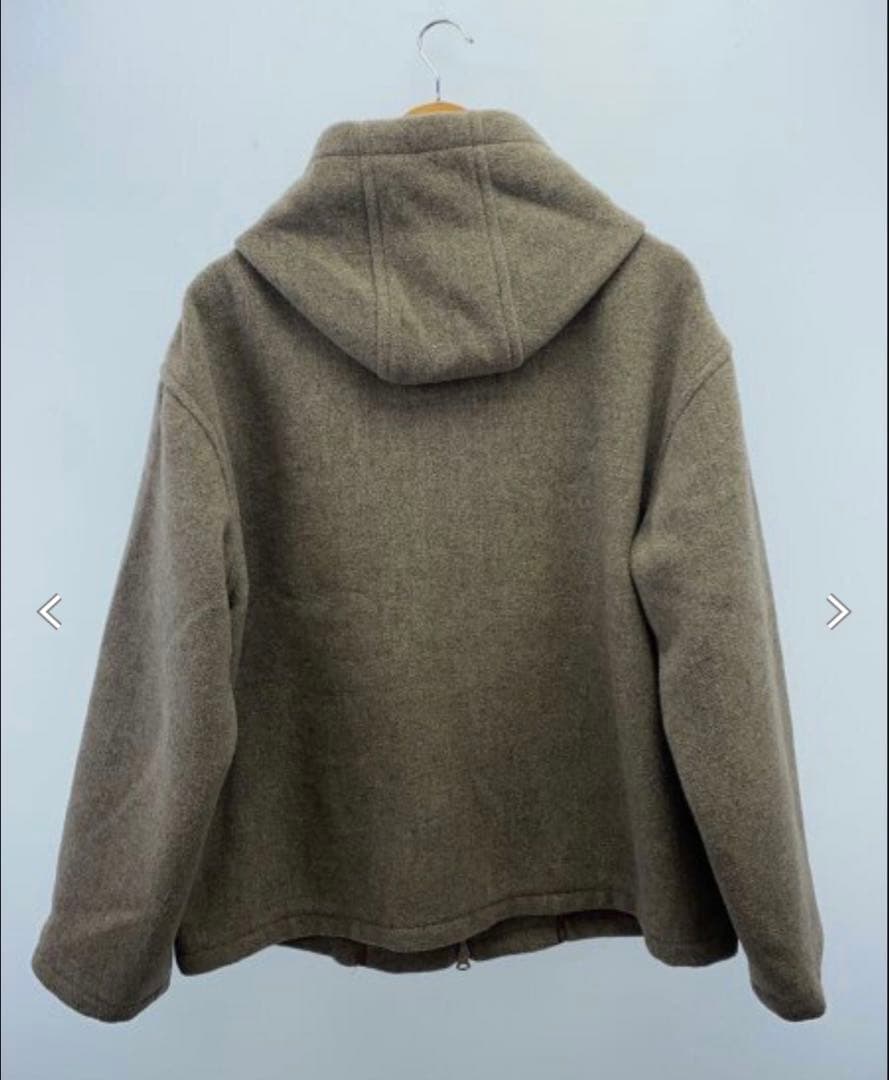 DANTON ダントン　ウールフード付きジャケット ブラウン　42