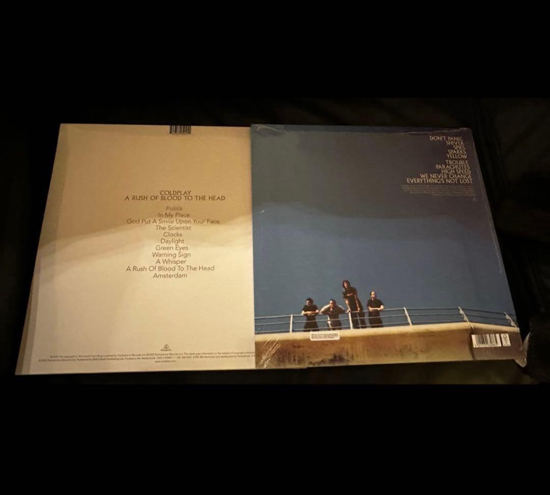 Coldplay 静寂の世界 Parachutes レコード 2セット