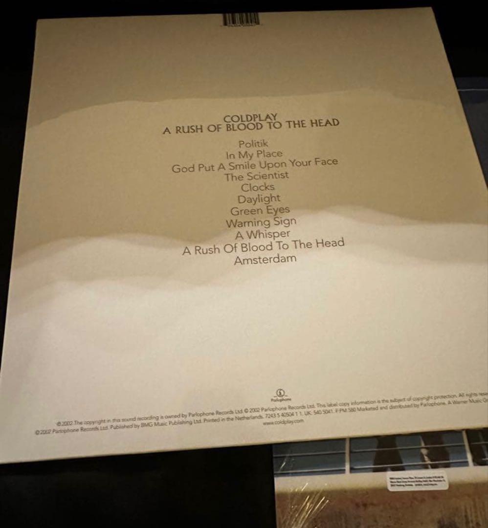 Coldplay 静寂の世界 Parachutes レコード 2セット