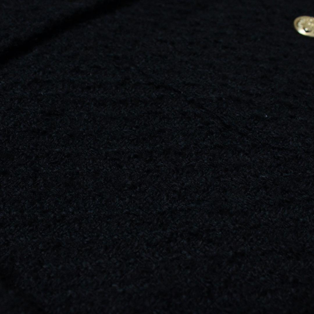 Loungedress ラウンジドレス ツイードジャケット 金ボタン ブラック