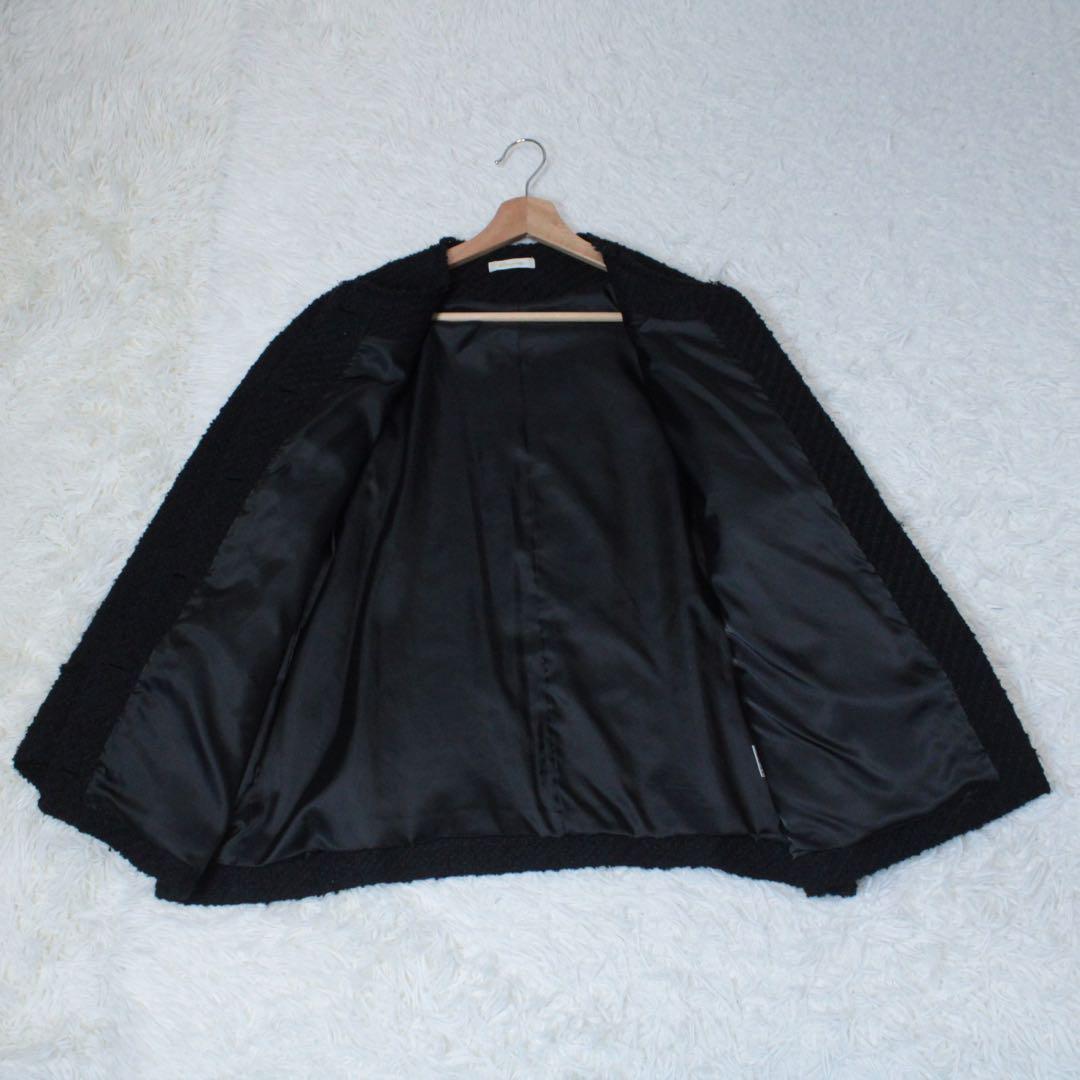 Loungedress ラウンジドレス ツイードジャケット 金ボタン ブラック