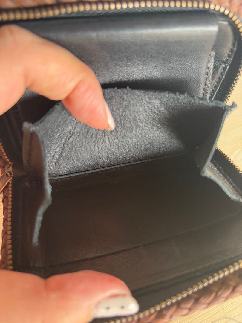 山葡萄　三つ折り財布