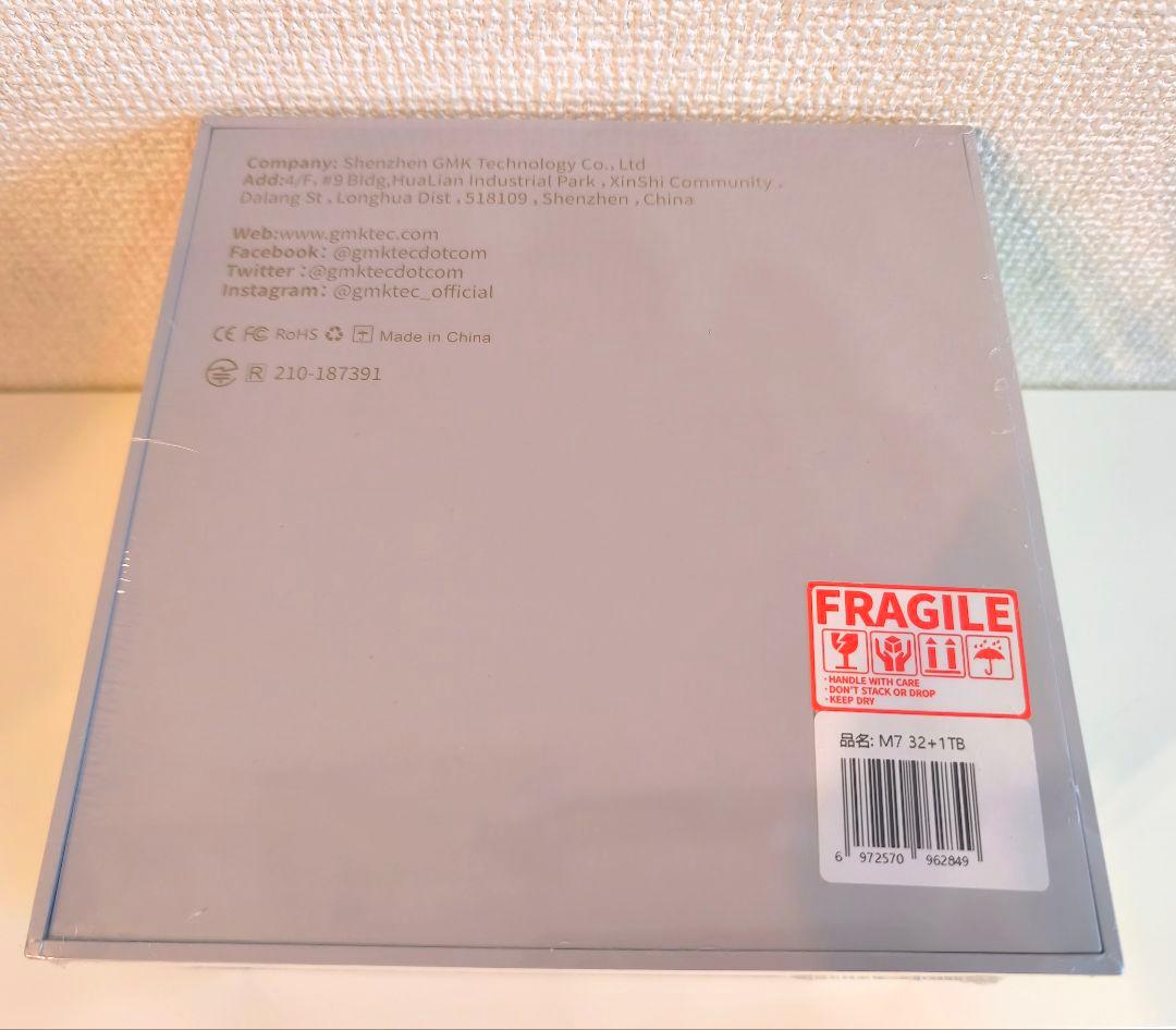 GMKtec M7【AMD Ryzen7 PRO 6850H 32GB+1TB】