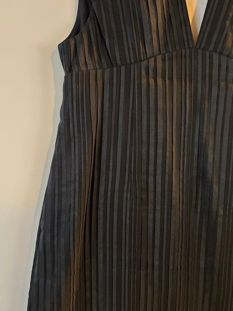 マメ　リボンストライプ　ジャンパースカート