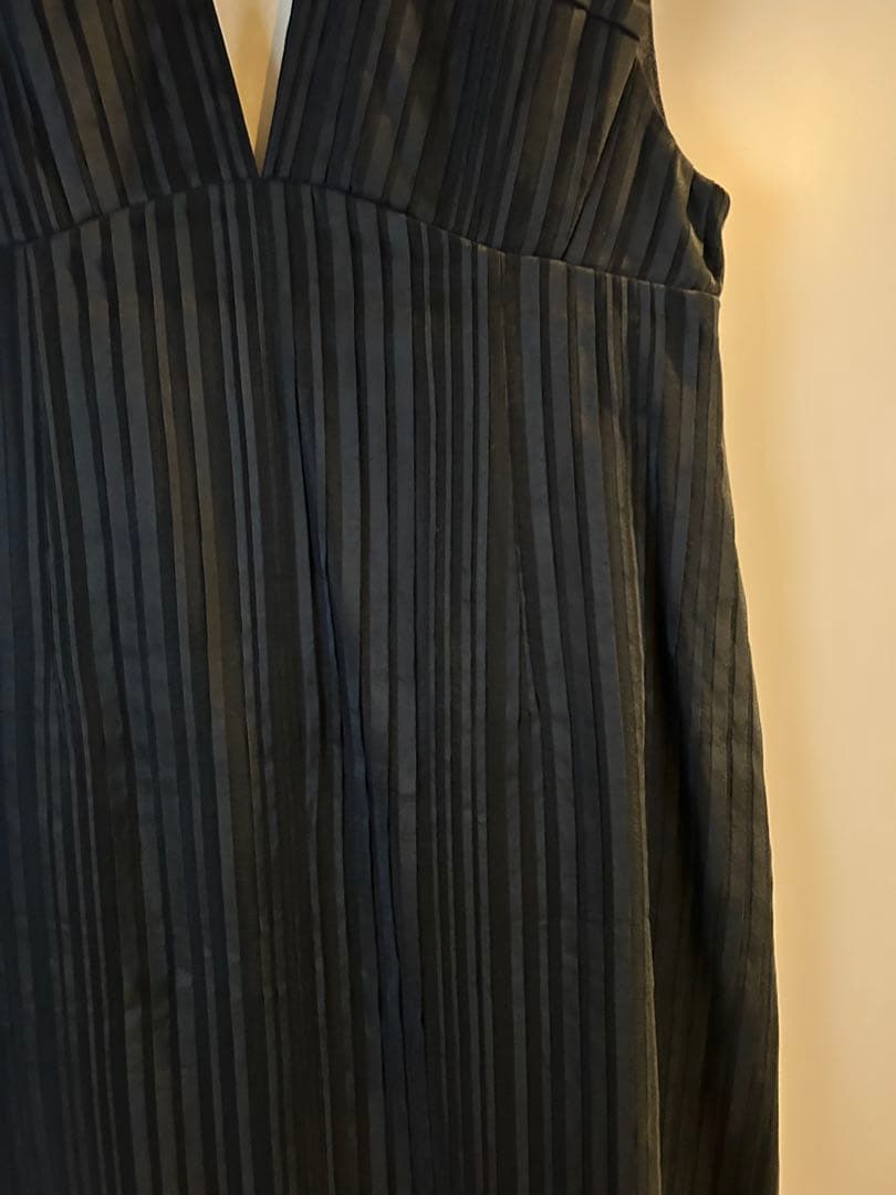 マメ　リボンストライプ　ジャンパースカート