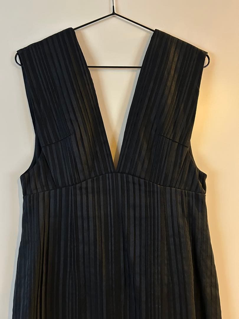 マメ　リボンストライプ　ジャンパースカート