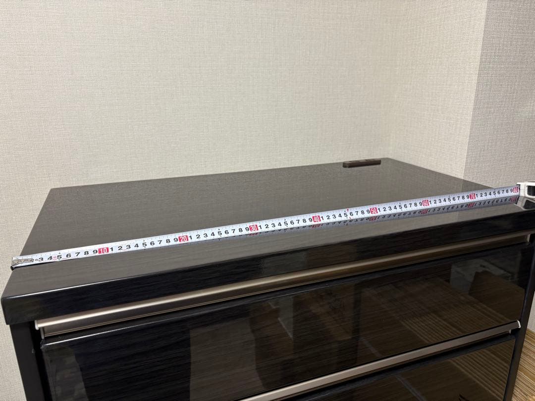 【美品】整理タンス アスター 80HC ブラック 黒 チェスト