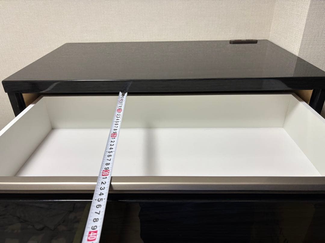 【美品】整理タンス アスター 80HC ブラック 黒 チェスト