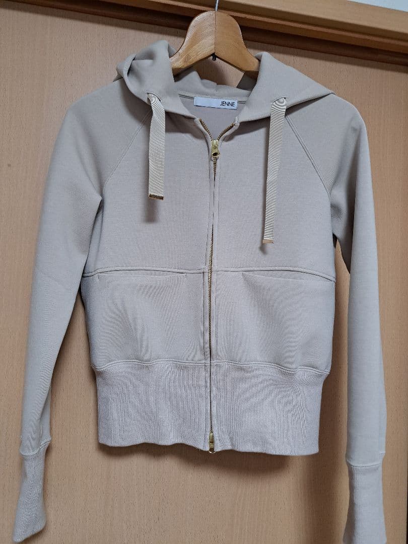 【JENNE】日本製美ラインパーカー(モカ)