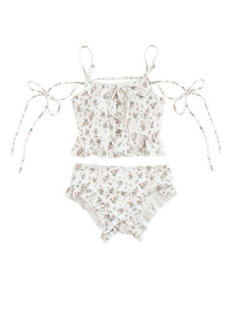 michellmacaron フラワーフリルビキニ