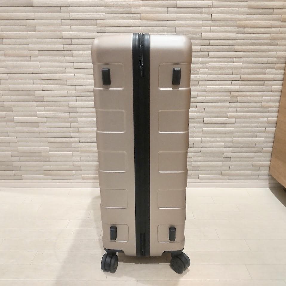 ★カギ付★ 無印良品 スーツケース 75L ストッパー付 MUJI ベージュ