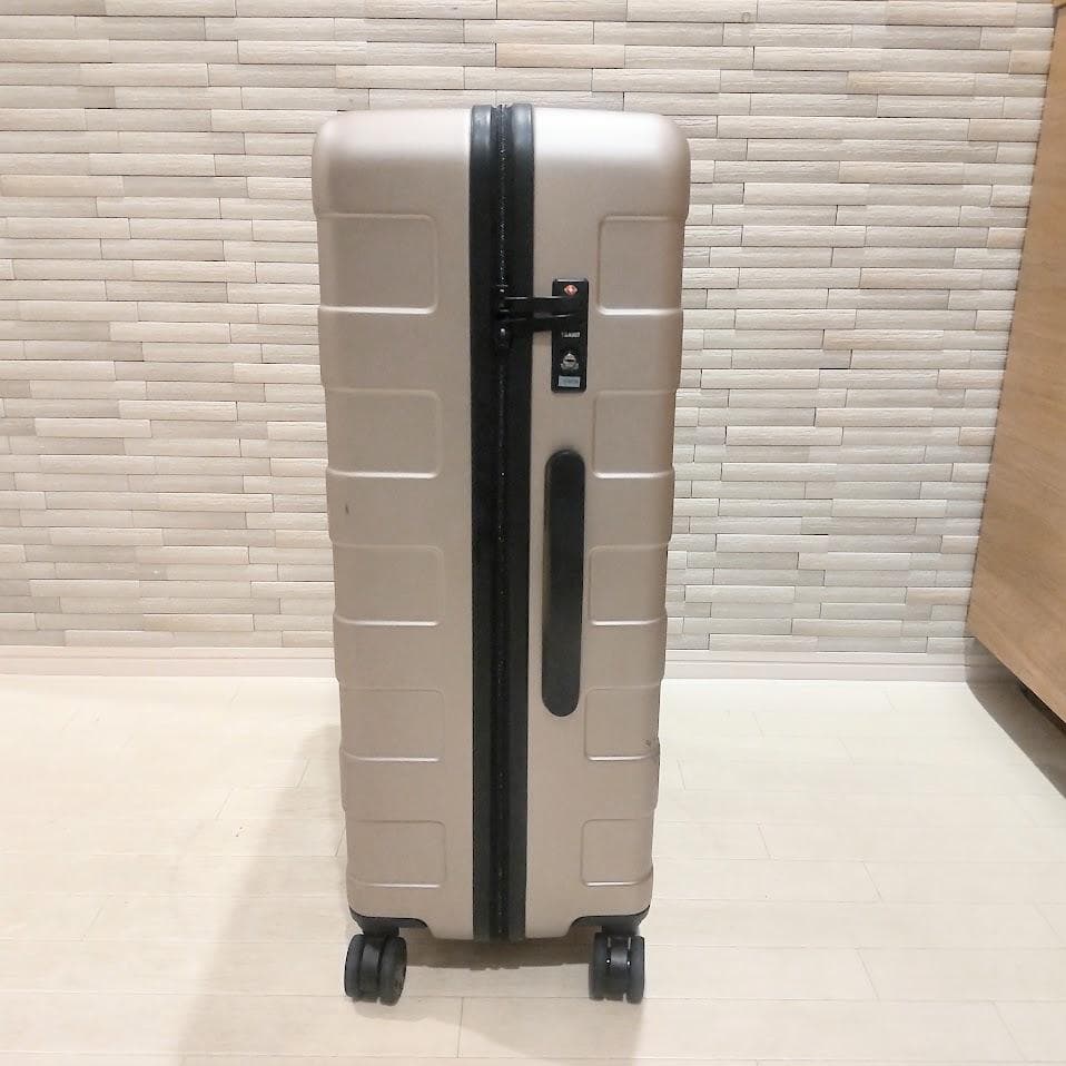 ★カギ付★ 無印良品 スーツケース 75L ストッパー付 MUJI ベージュ