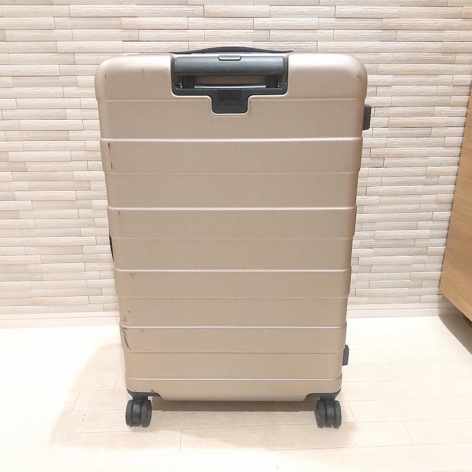 ★カギ付★ 無印良品 スーツケース 75L ストッパー付 MUJI ベージュ