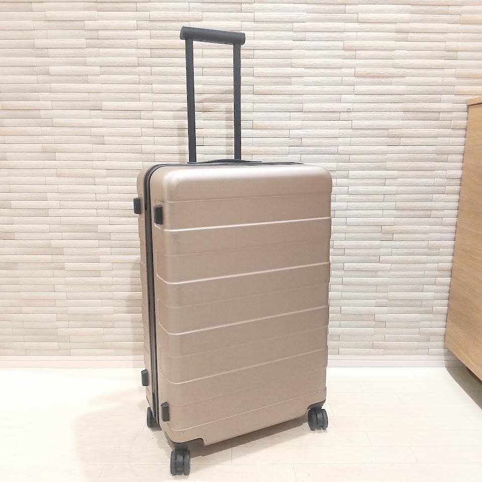 ★カギ付★ 無印良品 スーツケース 75L ストッパー付 MUJI ベージュ