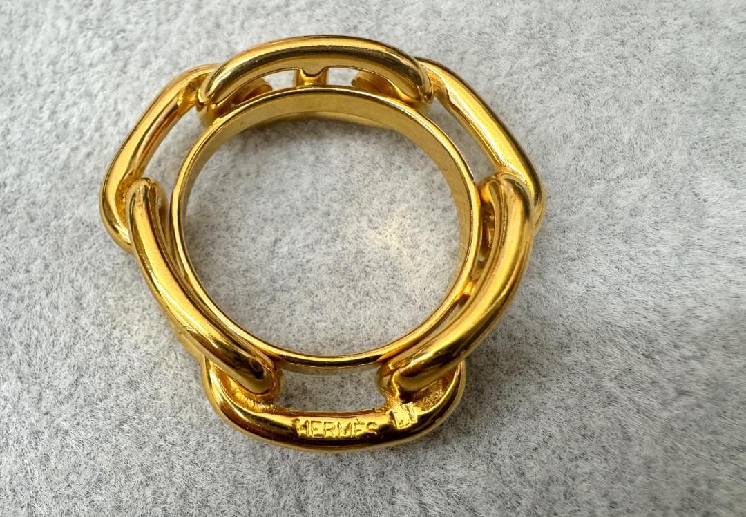 ★新品未使用★HERMES エルメス ルガテ シェーヌダンクル スカーフリング