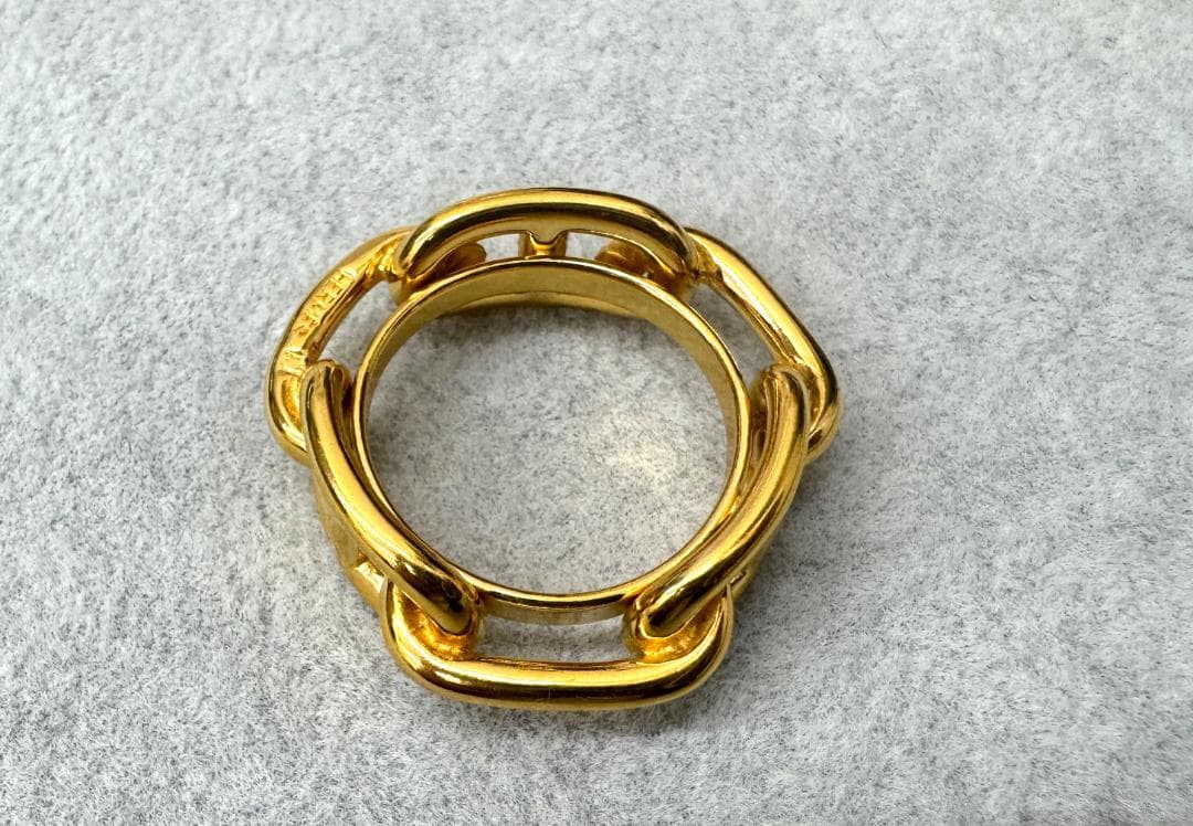 ★新品未使用★HERMES エルメス ルガテ シェーヌダンクル スカーフリング