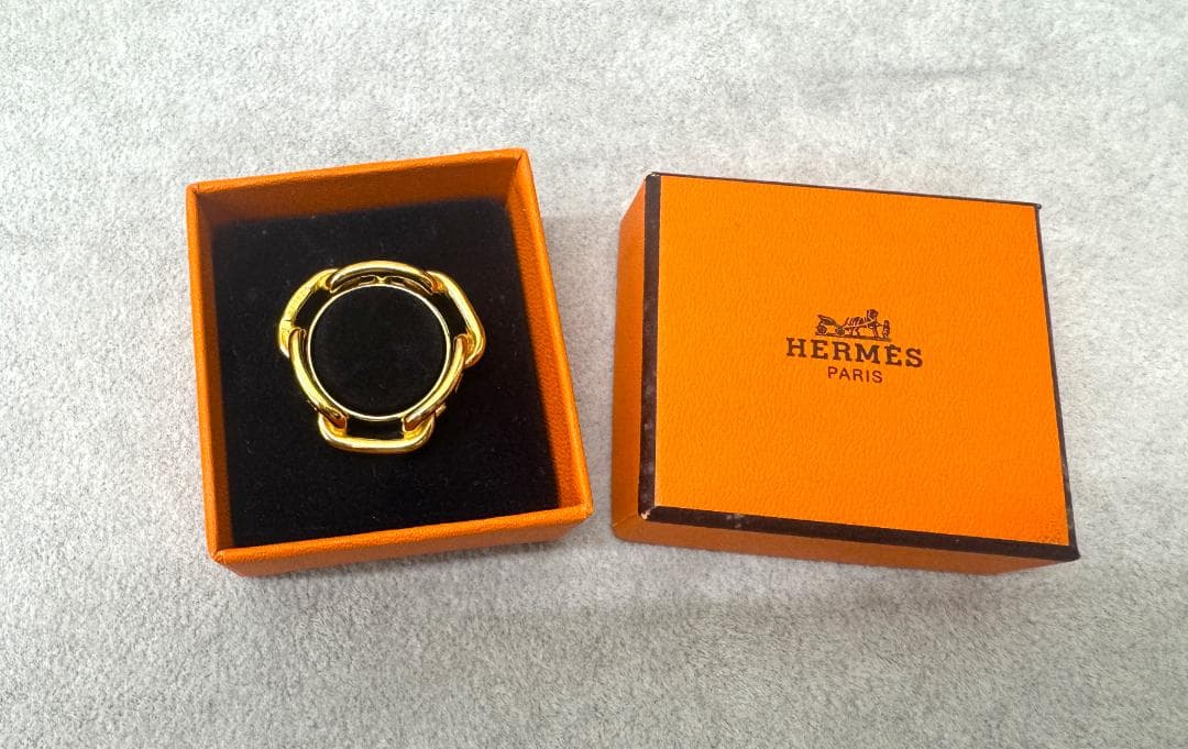 ★新品未使用★HERMES エルメス ルガテ シェーヌダンクル スカーフリング