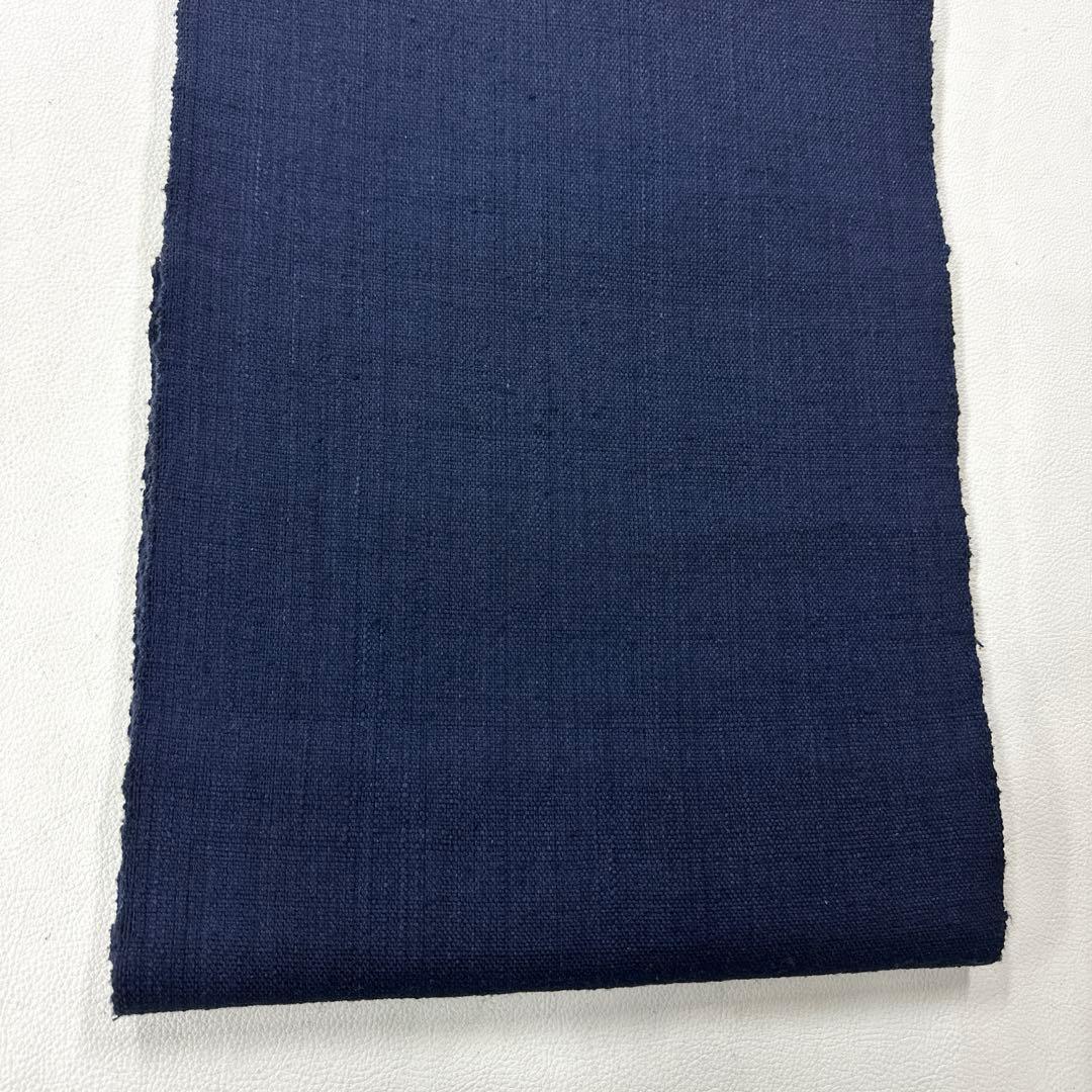 専用帯5090 ●渡文織物謹製 高級 正絹 落款 真綿紬 松葉仕立て名古屋帯無地