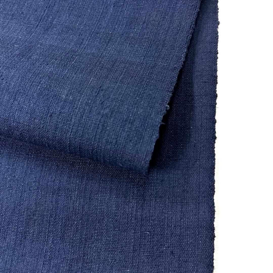 専用帯5090 ●渡文織物謹製 高級 正絹 落款 真綿紬 松葉仕立て名古屋帯無地