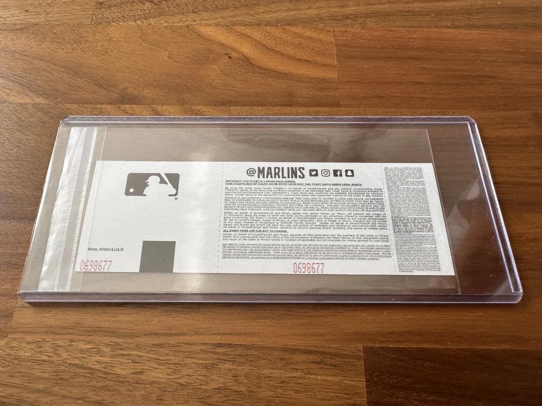 大谷翔平 50-50達成試合 未使用チケット 列席7/5（大谷選手の誕生日）