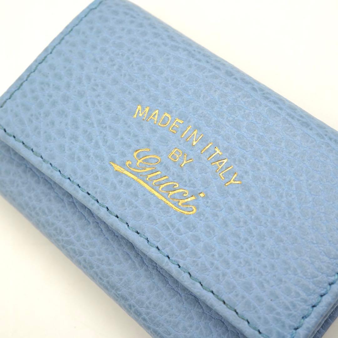 ✨新品未使用・箱付き✨　GUCCI キーケース　キーリング　6連　筆記体ロゴ