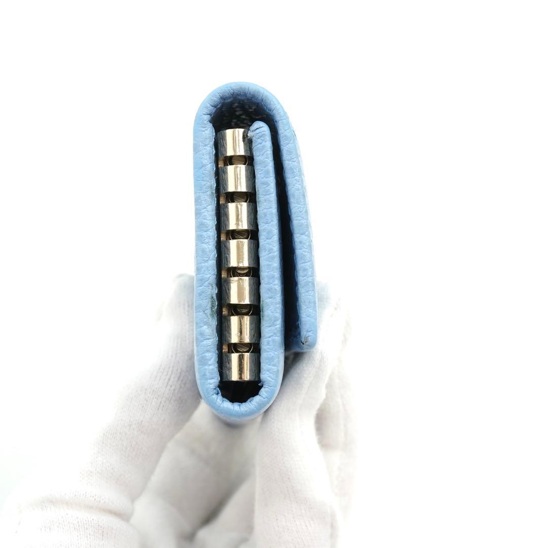 ✨新品未使用・箱付き✨　GUCCI キーケース　キーリング　6連　筆記体ロゴ