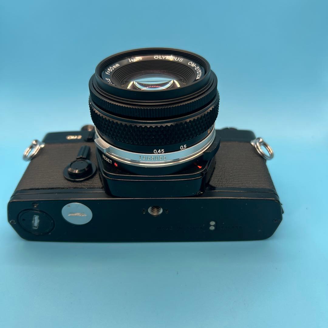 OLYMPUS OM-2 希少ブラックボディ綺麗アクセサリーシュー No-2付属