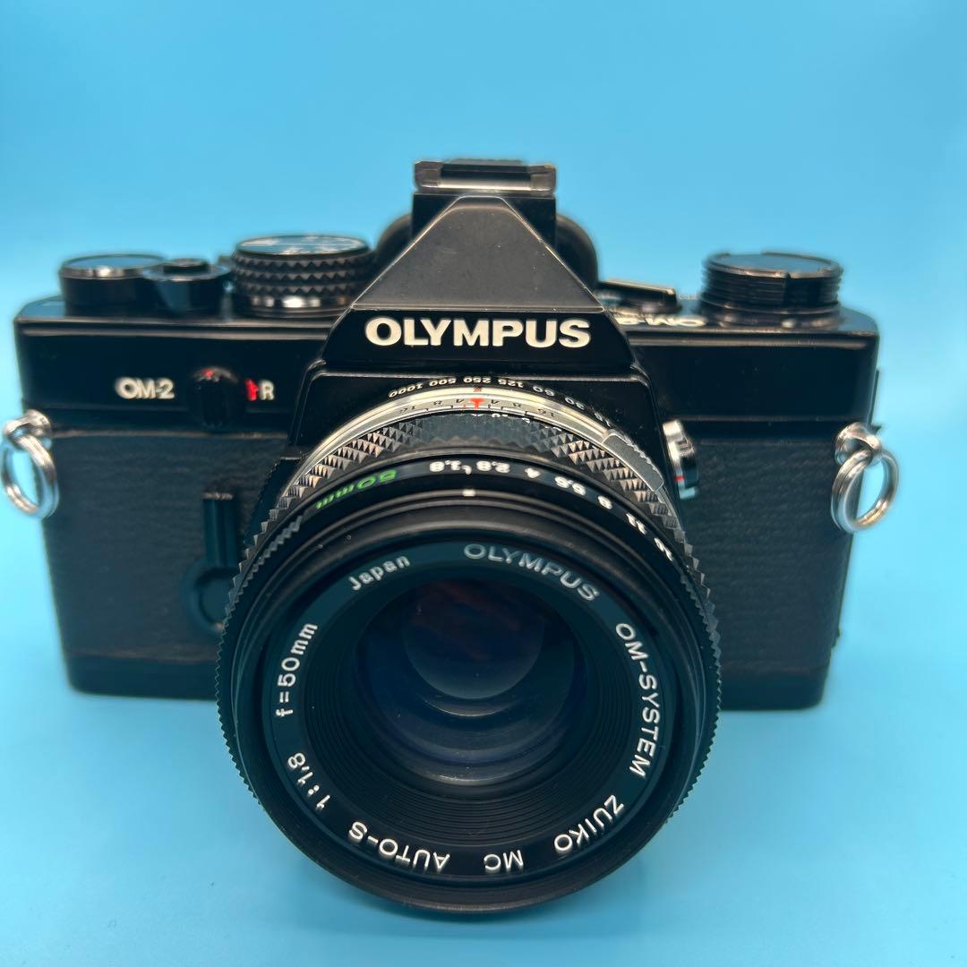 OLYMPUS OM-2 希少ブラックボディ綺麗アクセサリーシュー No-2付属