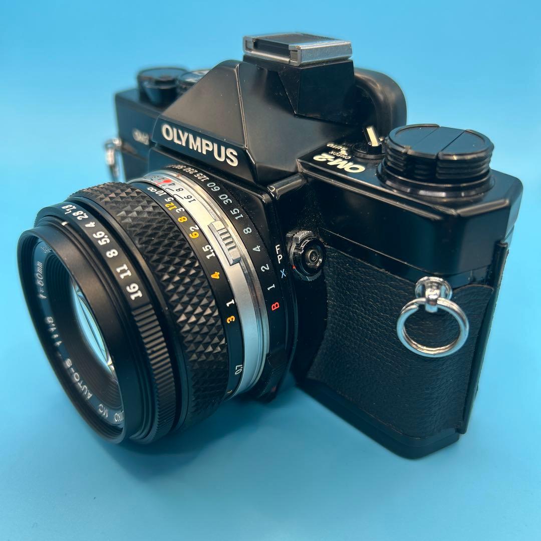 OLYMPUS OM-2 希少ブラックボディ綺麗アクセサリーシュー No-2付属