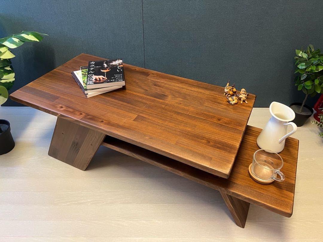 【送料無料】 ローテーブル アングル脚 110cm 45cm パイン Br