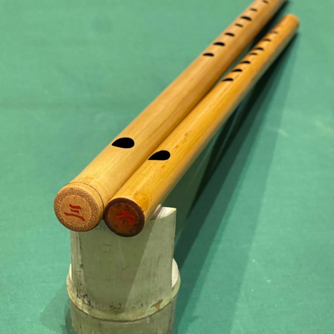篠笛ドレミ調 三本調子・六本調子姿管2本セット