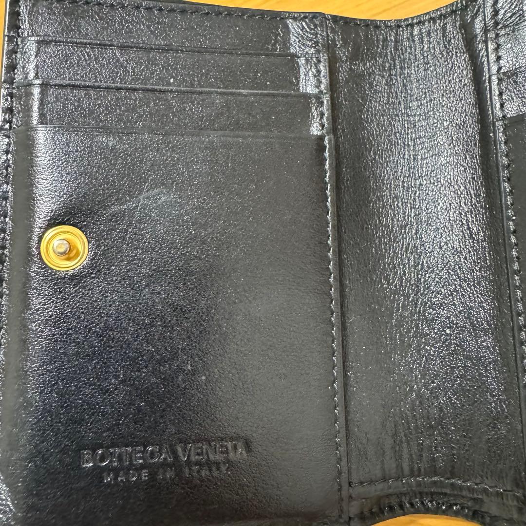 Bottega Veneta ブラック二つ折り財布