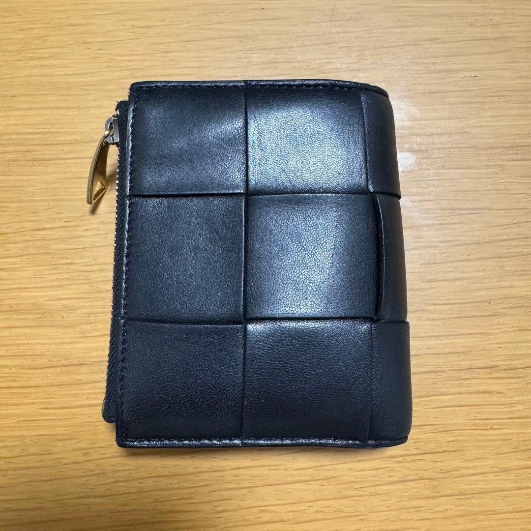 Bottega Veneta ブラック二つ折り財布