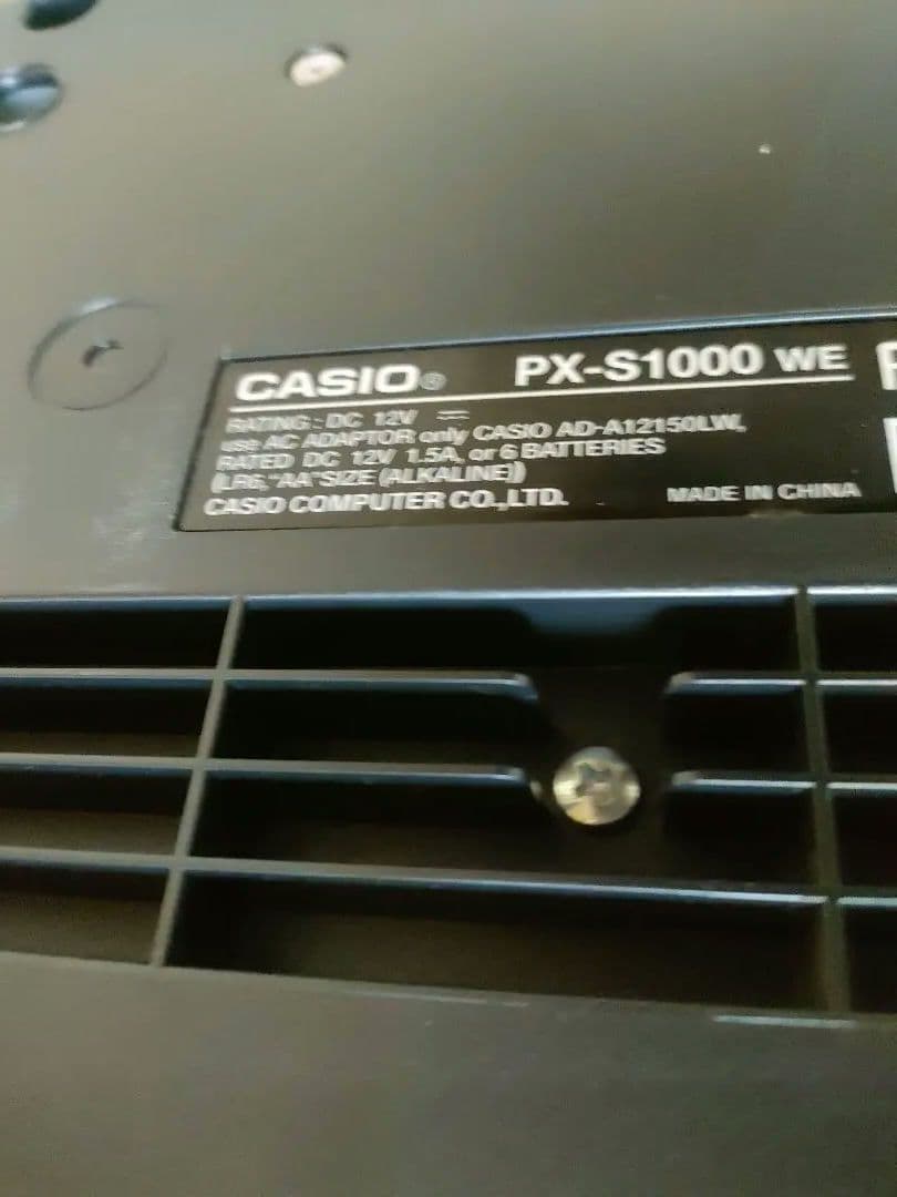 カシオ　電子ピアノ　PX-S1000 ホワイト 2020年製　88鍵盤