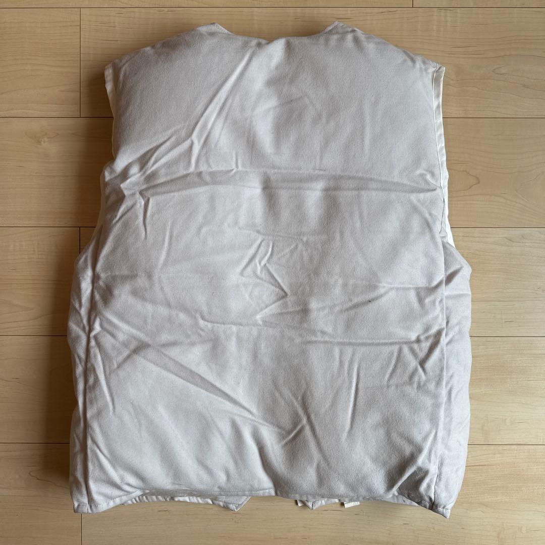 SEEALL ノーカラー コードデザイン ダウンベスト