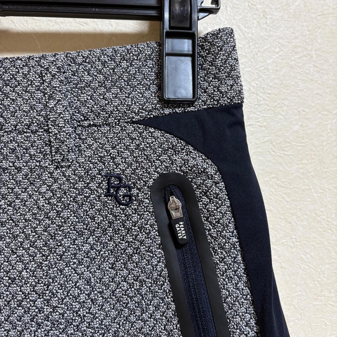 美品 パーリーゲイツ ダイヤニットジャガード スカート 0サイズ