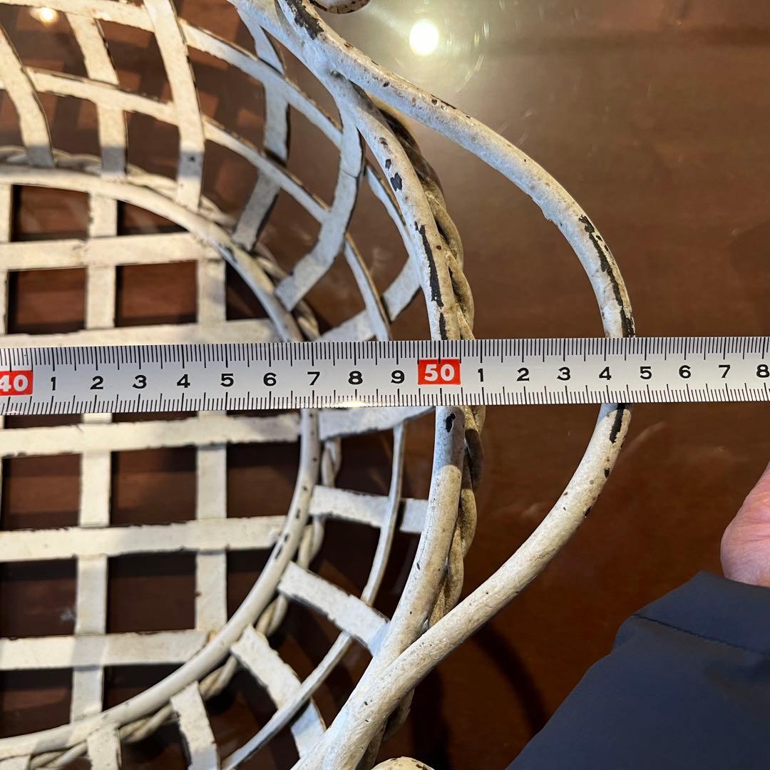 アイアンかご　アイアン　アイアン雑貨　ガーデン雑貨　シャービーシック