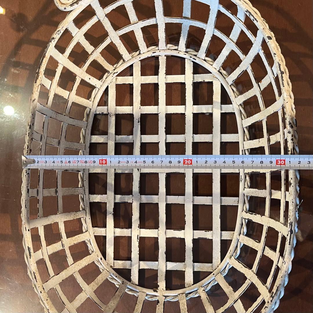 アイアンかご　アイアン　アイアン雑貨　ガーデン雑貨　シャービーシック