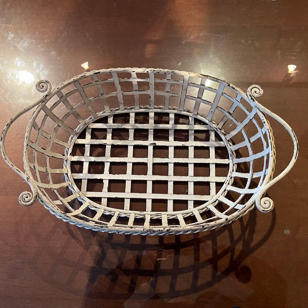 アイアンかご　アイアン　アイアン雑貨　ガーデン雑貨　シャービーシック