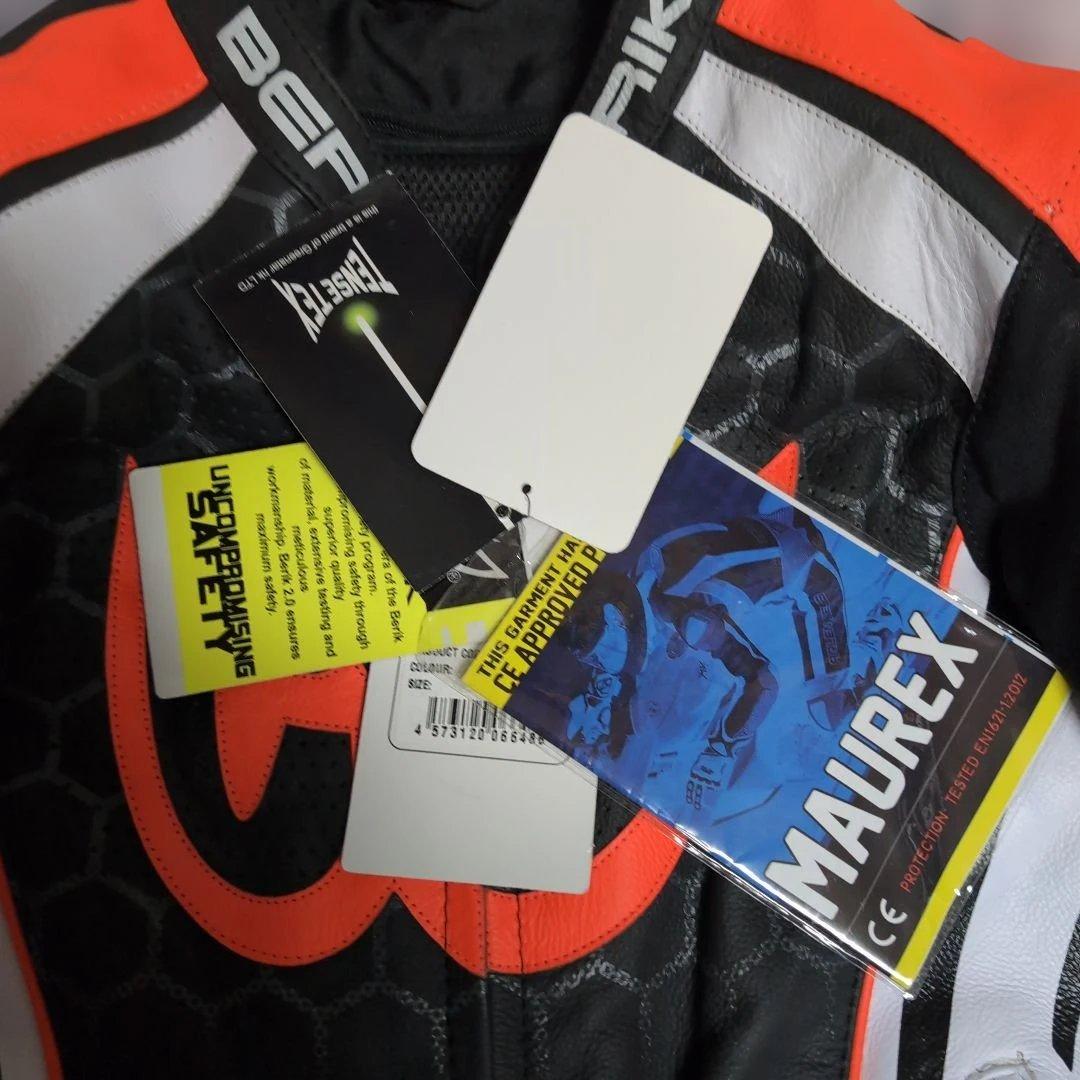 新品　ベリック　レザージャケット　56サイズ　黒／白／赤　BERIK