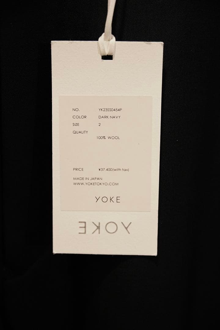 パンツ 23SS YOKE WOOL STRAIGHT TROUSERS