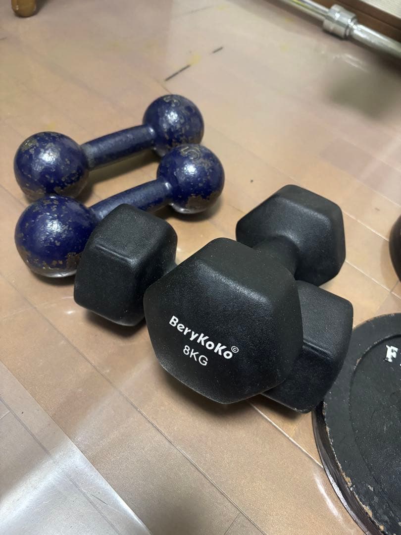 バーベル＋ダンベル＋プレート一式 まとめ売り｜直接引き取り限定