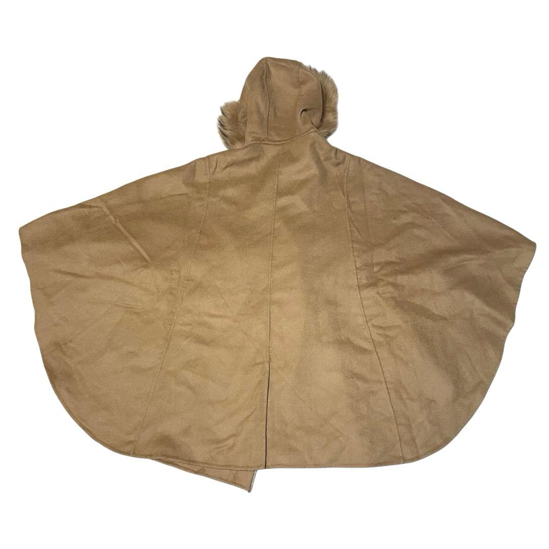 新品タグ付 ヴィヴィアンウエストウッド カシミヤ ウール ポンチョ ファー M